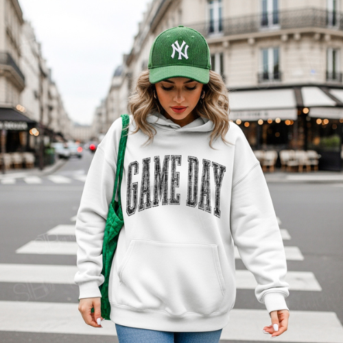 Distressed Game Day Hoodie - Preorder