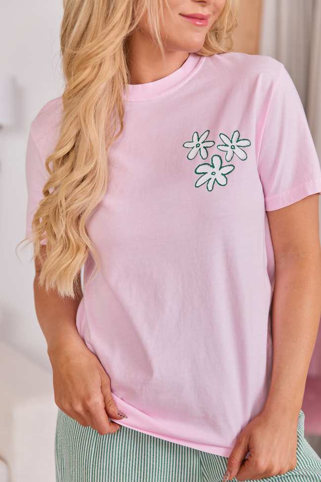 Good Things Happen Light Pink Graphic Tee - STB Boutique