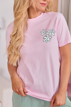 Good Things Happen Light Pink Graphic Tee - STB Boutique
