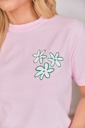 Good Things Happen Light Pink Graphic Tee - STB Boutique