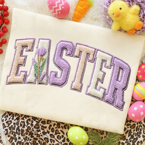 Faux Chenille Spring Easter Tee - Preorder