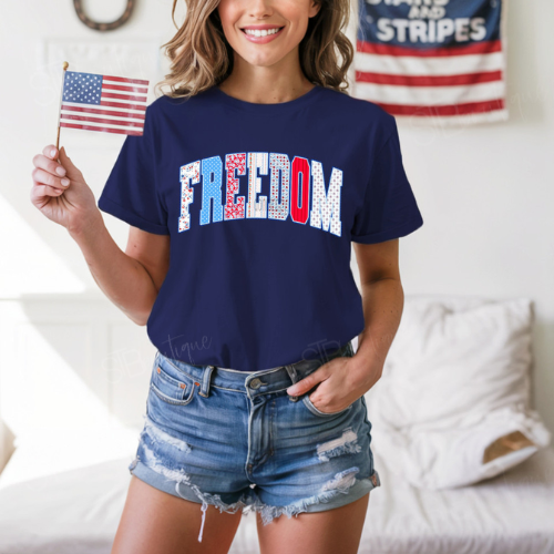 Freedom Patchwork Tee - Preorder