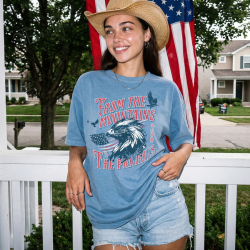 From The Mountains To The Prairie Eagle Tee - Preorder