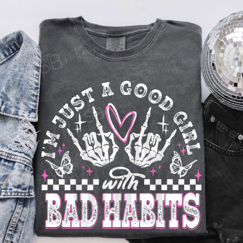 Good Girl Bad Habits Pepper Tee - Preorder