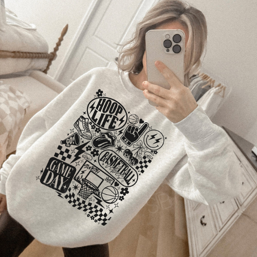 Hoop Life Basketball Crewneck Sweatshirt - Preorder