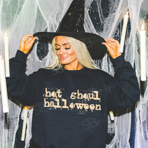 Hot Ghoul Halloween Crewneck Sweatshirt - Preorder