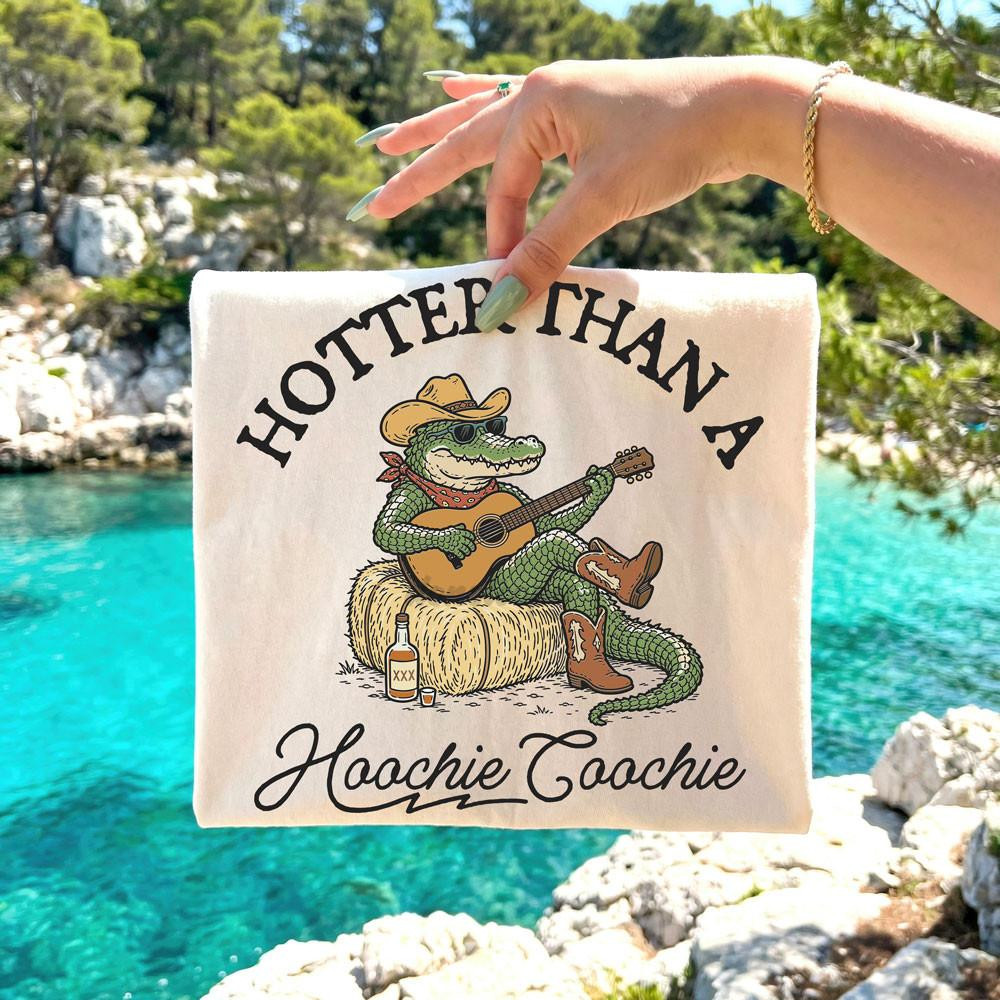 Hotter Than A Hoochie Coochie Gator Tee - Preorder