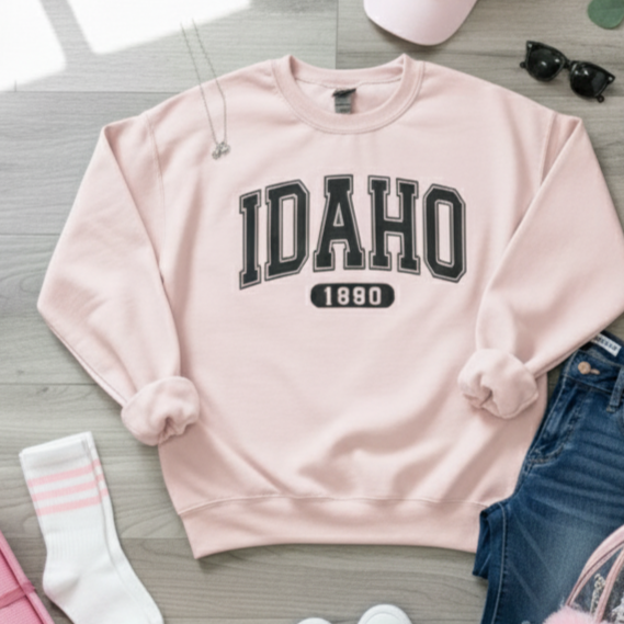 Pink Idaho 1890 Crewneck Sweatshirt - Preorder