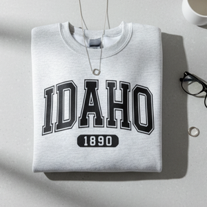 Gray Idaho 1890 Crewneck Sweatshirt - Preorder