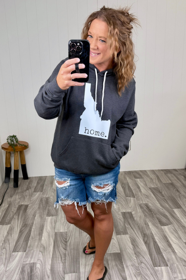 Idahome Charcoal BC Hoodie (Unisex SM-2X) - STB Boutique