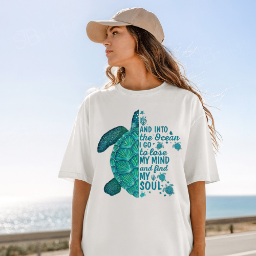 Into The Ocean Turtle Tee - Preorder - STB Boutique