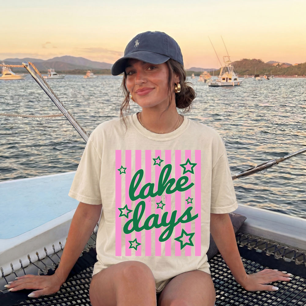 Lake Days Stripes Tee - Preorder