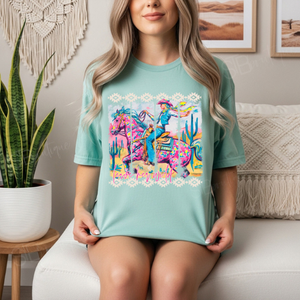 Leave Her Wild Western Cowgirl Tee - Preorder - STB Boutique