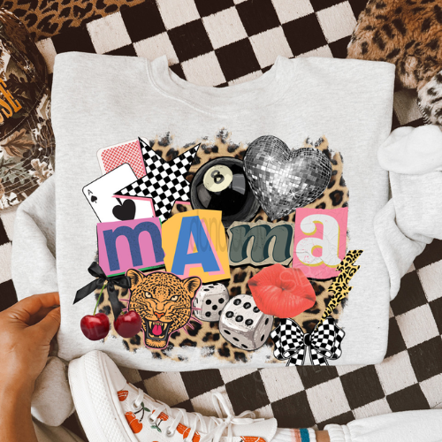 Mama Retro Collage Crewneck Sweatshirt - Preorder