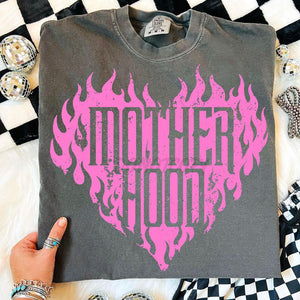 Motherhood Flame Heart Tee - Preorder