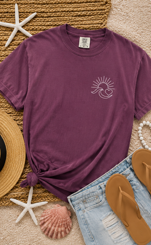 Ocean Has My Heart Comfort Colors Tee - 7 Colors