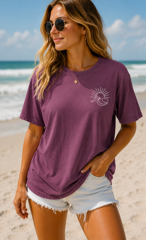 Ocean Has My Heart Comfort Colors Tee - 7 Colors