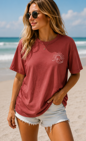 Ocean Has My Heart Comfort Colors Tee - 7 Colors