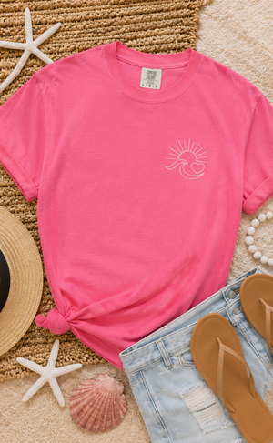 Ocean Has My Heart Comfort Colors Tee - 7 Colors