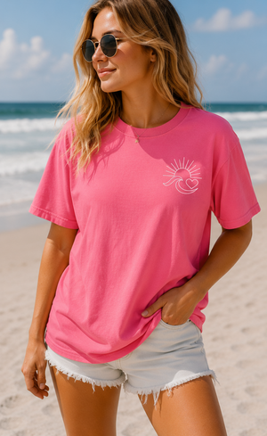 Ocean Has My Heart Comfort Colors Tee - 7 Colors