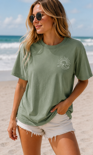 Ocean Has My Heart Comfort Colors Tee - 7 Colors