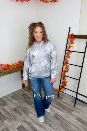 Gray Camo Lined Hoodie (SM-XL) - STB Boutique