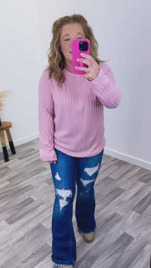 Pink Cable Basic LS Top (SM-XL)