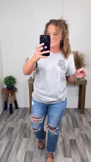 Gray Black Good Vibes BC Tee (Unisex SM-3X)