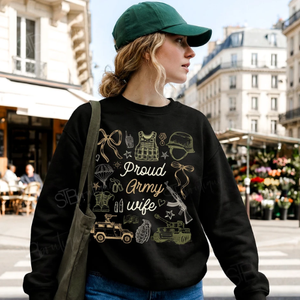 Proud Army Wife Crewneck Sweatshirt - Preorder