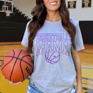 Purple Basketball Mama Tee - Preorder - STB Boutique