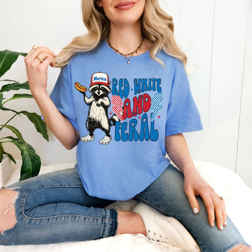 Red White & Feral Tee - Preorder - STB Boutique