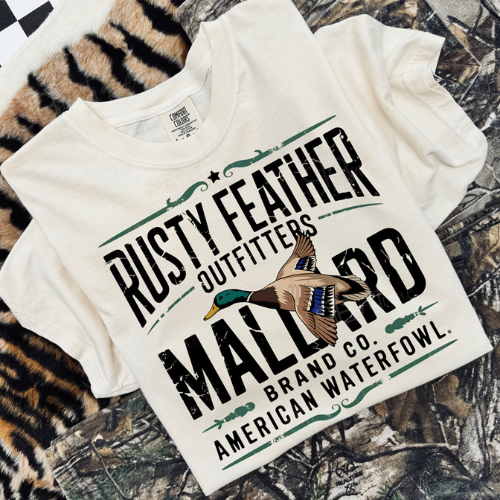 Rusty Feather Outfitters Mallard Brand Tee - Preorder