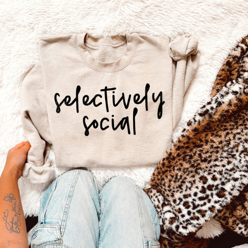 Selectively Social Crewneck Sweatshirt - Preorder