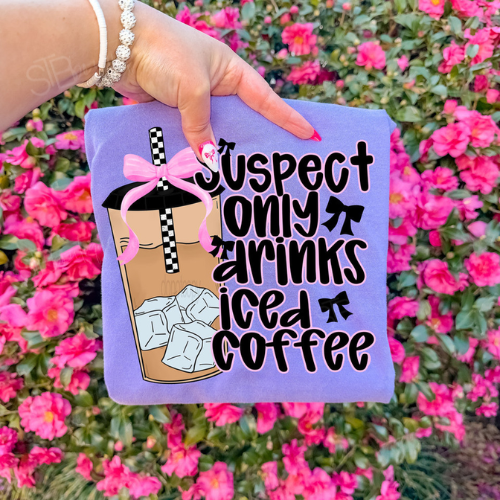 Suspect Only Drinks Iced Coffee Tee - Preorder - STB Boutique