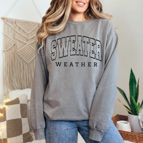 Sweater Weather Block CC Crewneck Sweatshirt - Preorder