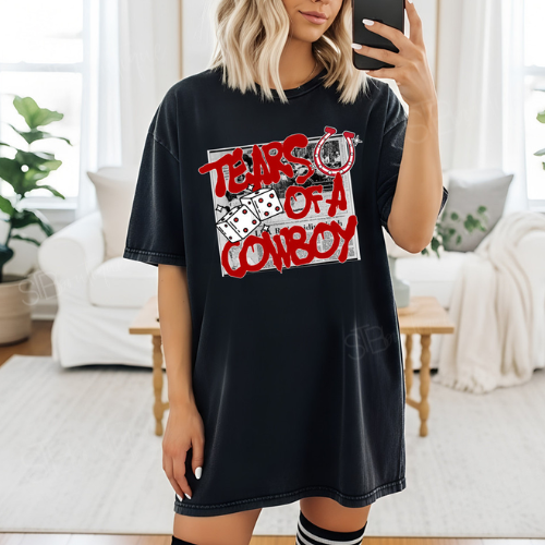 Tears Of A Cowboy Tee - Preorder - STB Boutique