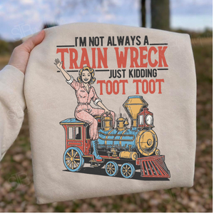 Train Wreck Toot Toot Crewneck Sweatshirt - Preorder - STB Boutique