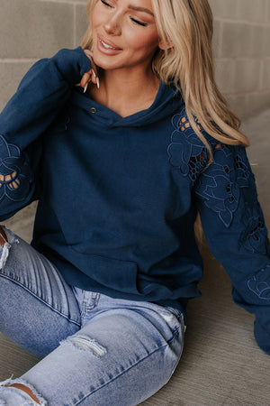 University Hoodie - Love Story Midnight Blue
