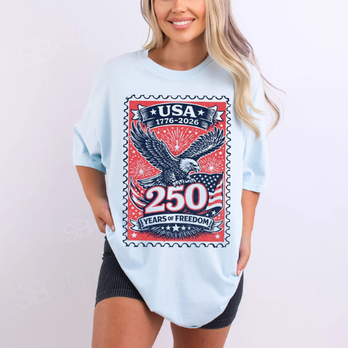 USA 250 Years Stamp Tee - Preorder - STB Boutique