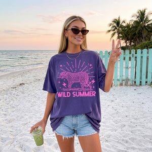 Wild Summer Leopard Tee - Preorder