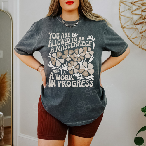 Masterpiece & Work In Progress Gray Tee - Preorder