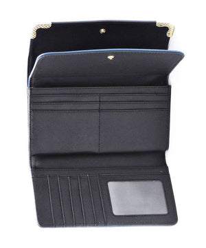 Black Tri Fold Clutch Wallet