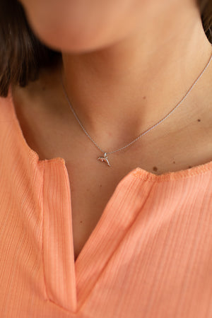 Silver Mini Dolphin Necklace