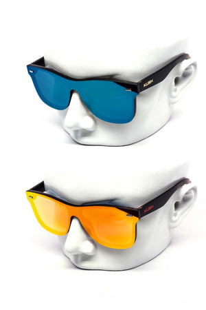 Mirrored Monoblock Sunglasses