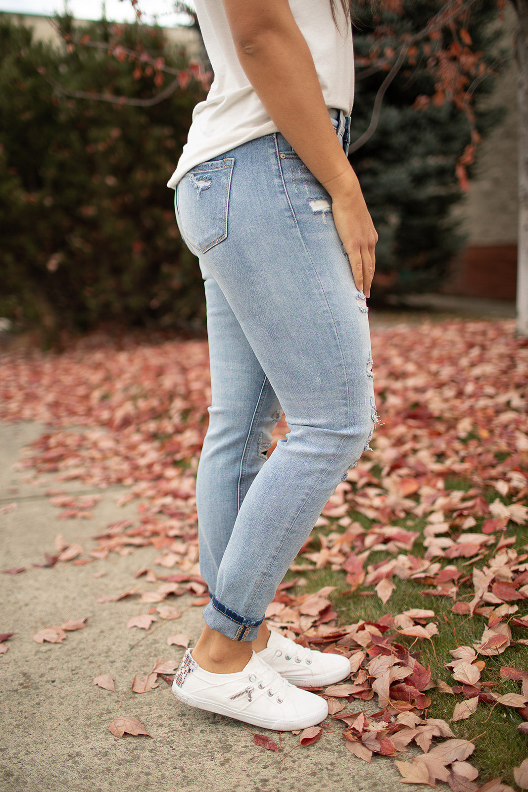 KanCan Natasha High Rise Patched Super Skinny Jeans