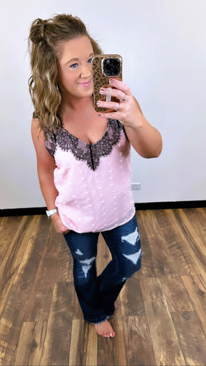 Pretty In Pink & Lace Tank (SM-2X)