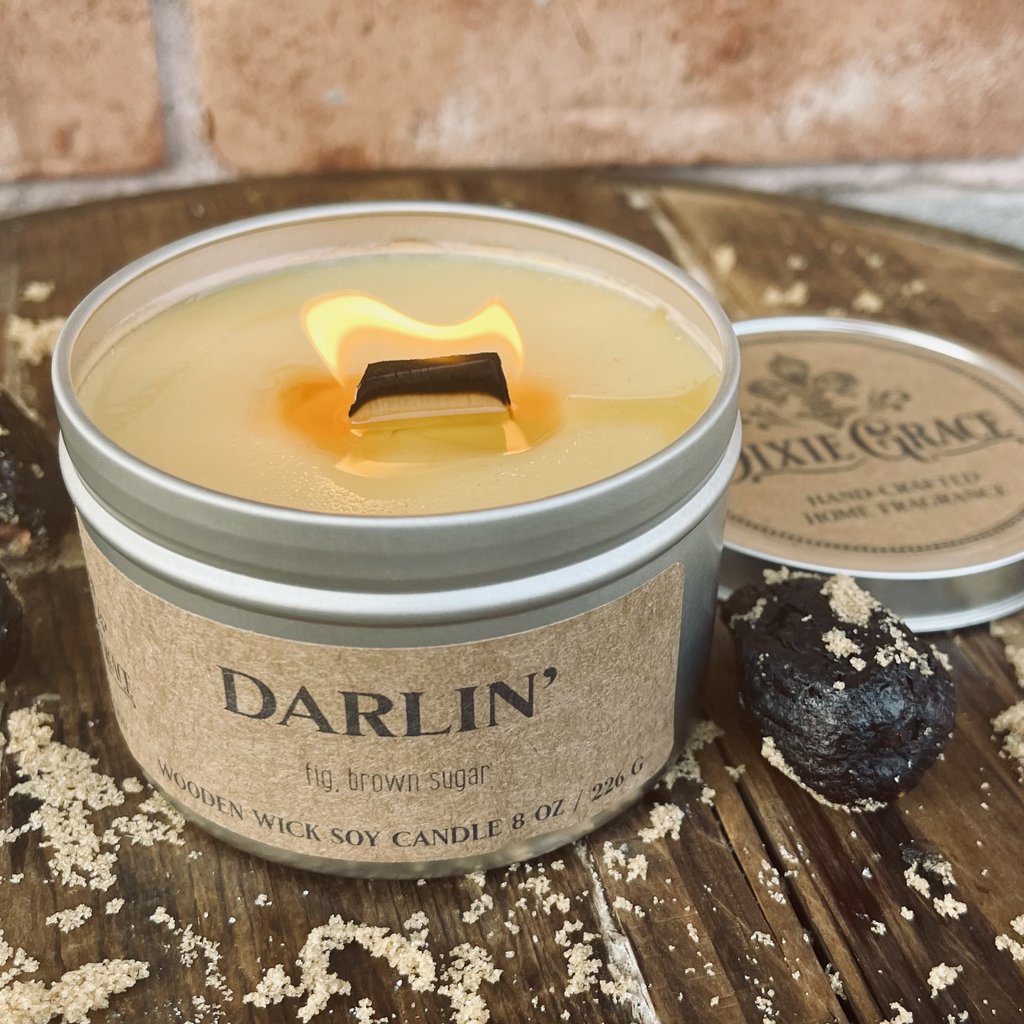 Darlin' Wooden Wick Candle