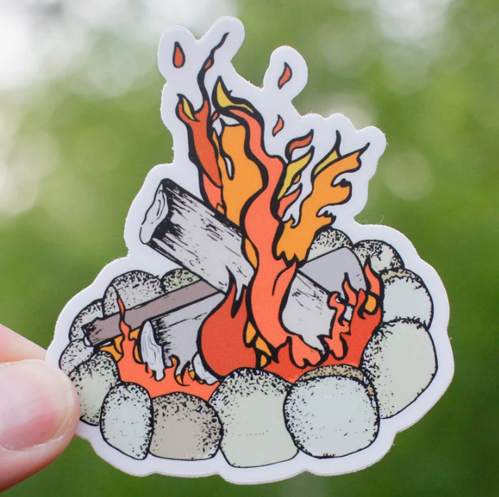 Round The Campfire Sticker